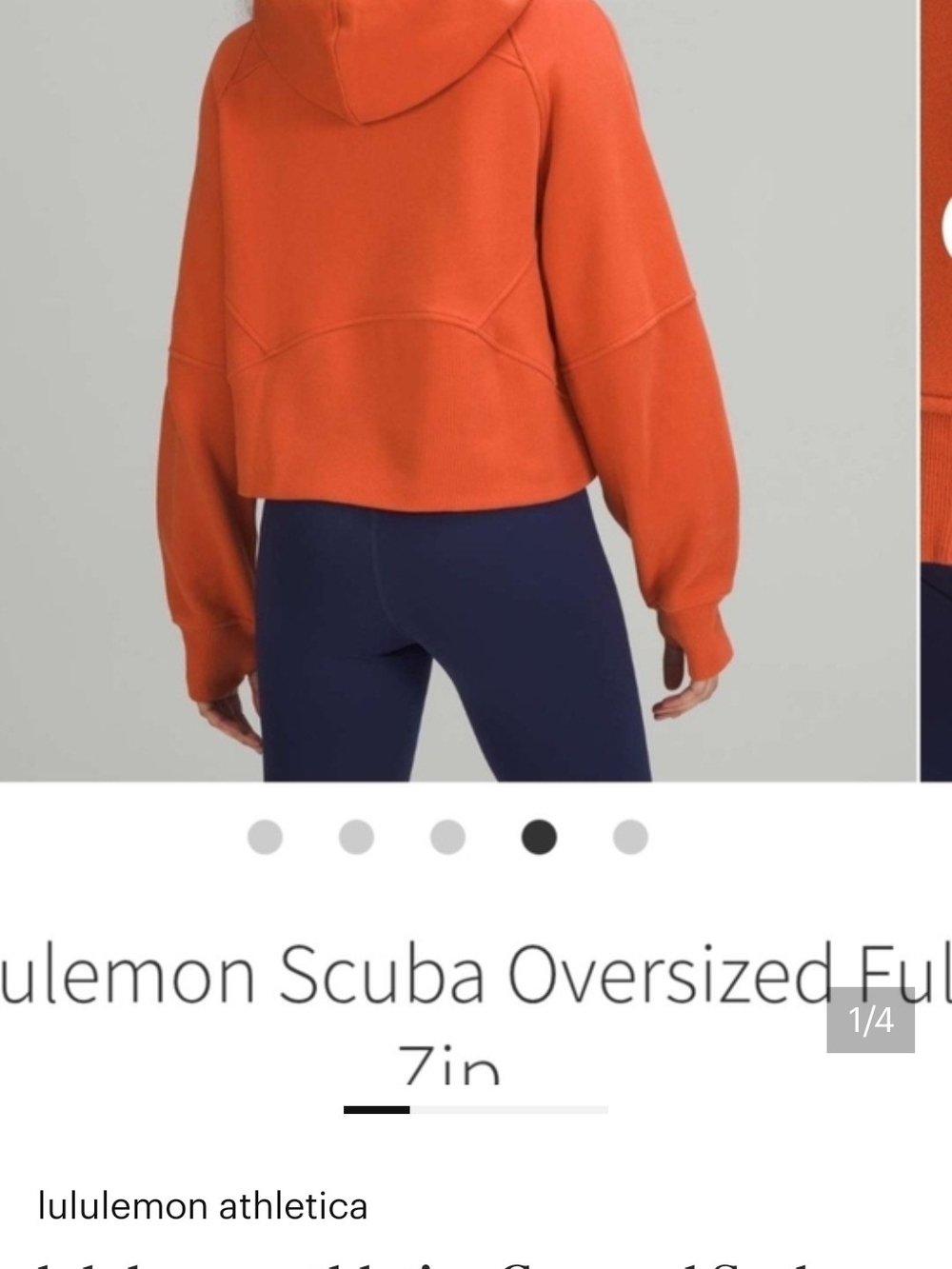 lululemon athletica Scuba Oversized Hoodie - Orange